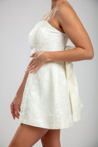 שמלת מיני של רוזבל – לבן