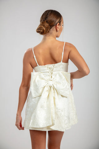 שמלת מיני של רוזבל – לבן