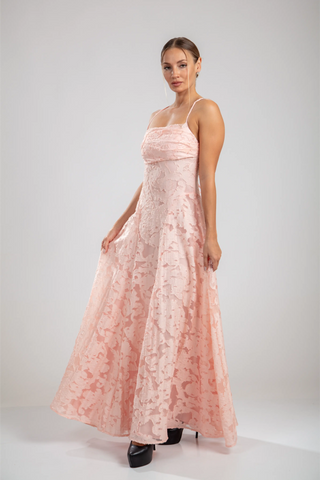 שמלת רוזל – ורודה סומק