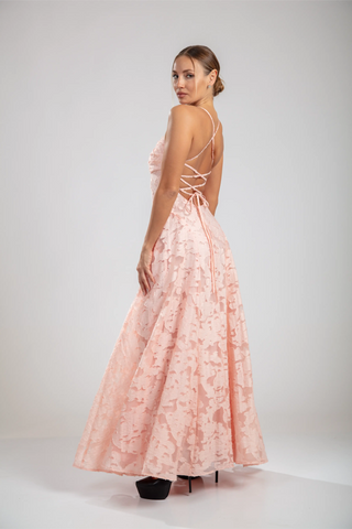 שמלת רוזל – ורודה סומק