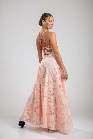 שמלת רוזל – ורודה סומק