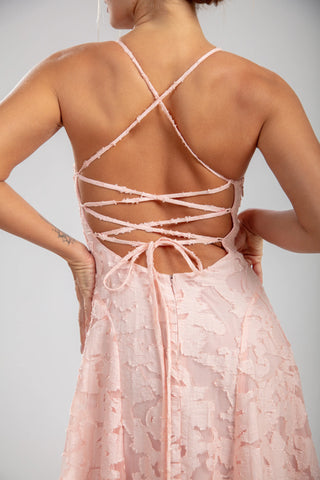 שמלת רוזל – ורודה סומק