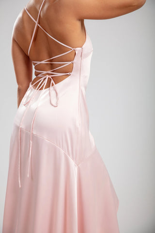 Solène Cascade Dress - Blush Pink