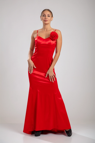 Carmine Rose Gown – Scarlet Red