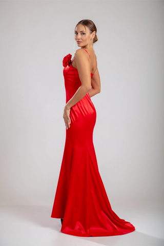 Carmine Rose Gown – Scarlet Red
