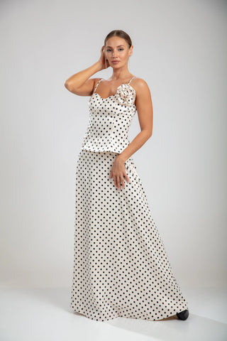 Améliane Polka Dot Skirt