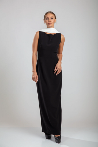 Noctyra Gown – Black & White