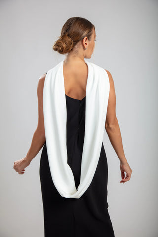 Noctyra Gown – Black & White