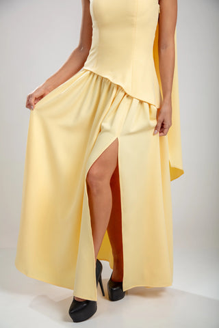 שמלת סרפין – סוליי צהוב