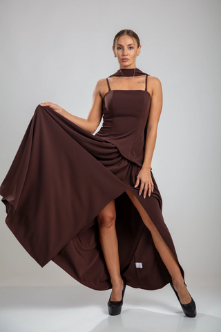 Seraphine Gown – Chocolate Brown