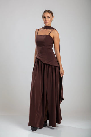 Seraphine Gown – Chocolate Brown