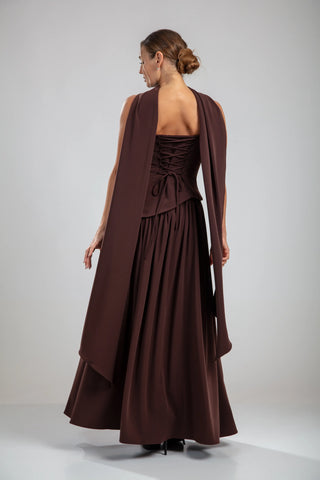 Seraphine Gown – Chocolate Brown