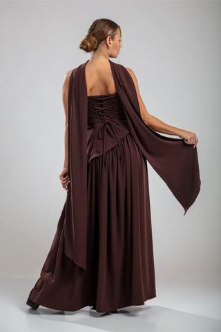 Seraphine Gown – Chocolate Brown