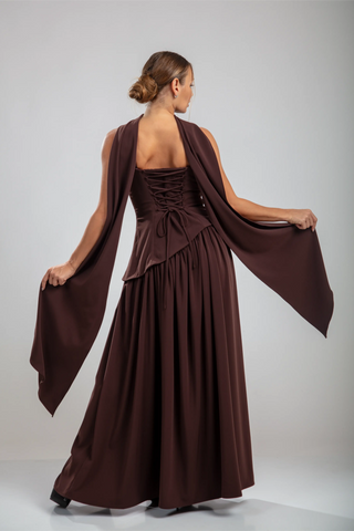 Seraphine Gown – Chocolate Brown