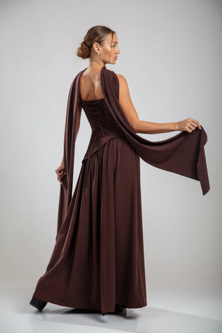 Seraphine Gown – Chocolate Brown