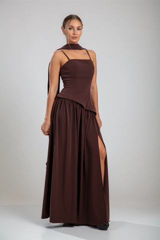 Seraphine Gown – Chocolate Brown