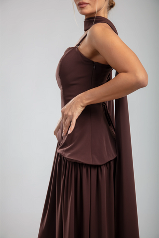 Seraphine Gown – Chocolate Brown