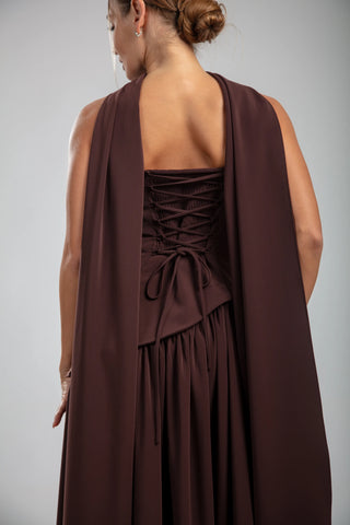 Seraphine Gown – Chocolate Brown
