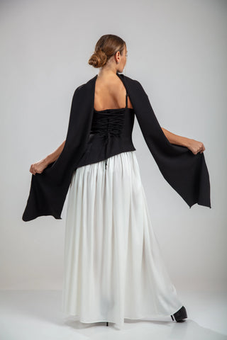 Seraphine Gown – Noir/Blanc