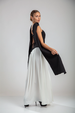 Seraphine Gown – Noir/Blanc