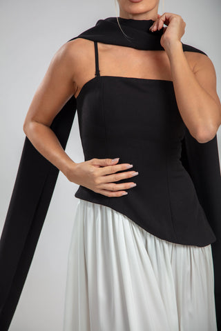 Seraphine Gown – Noir/Blanc