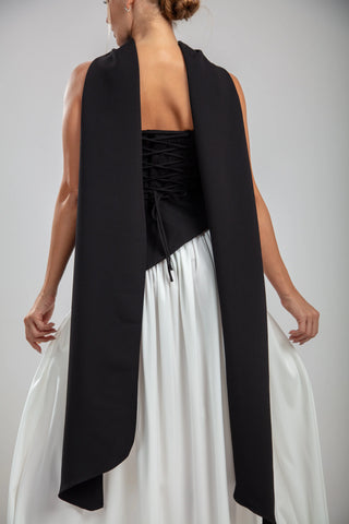 Seraphine Gown – Noir/Blanc