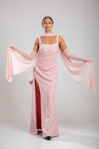 שמלת סלסטין – ורודה