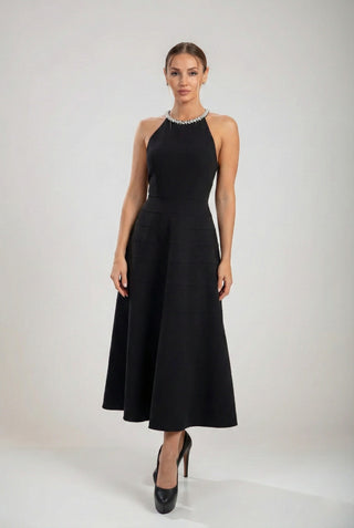 שמלת מידי עם רצועות אקליפסה