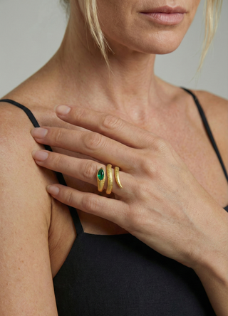 Serpentina Gem Coil Ring