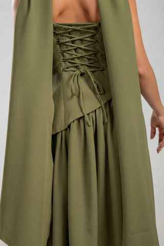 שמלות סרפין – ירוק זית