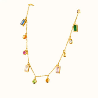 Colorful Gemstone Necklace - Orin