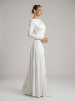 שמלת אירועים בצבע שנהב – Abeni