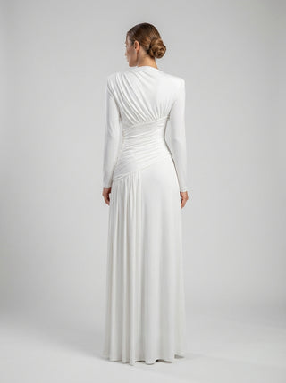 שמלת אירועים בצבע שנהב – Abeni