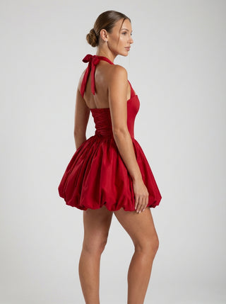 שמלת מיני סלסטין – אדום