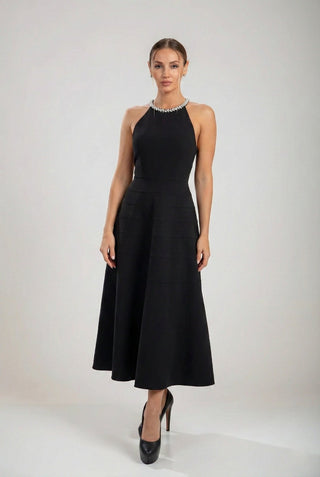 שמלת מידי עם רצועות אקליפסה