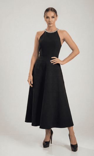 שמלת מידי עם רצועות אקליפסה