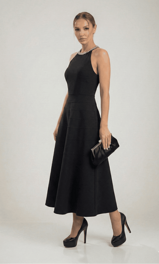 שמלת מידי עם רצועות אקליפסה