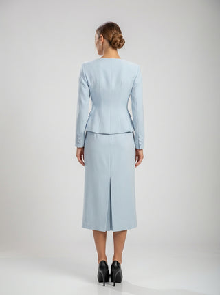 סט מחויט בצבע כחול פודרה של Lucienne