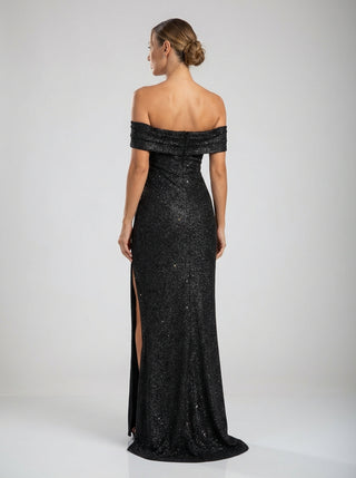 שמלת מרסלין – נצנוץ שחור