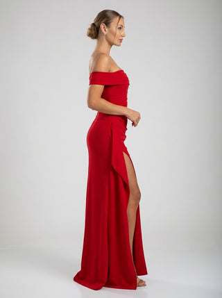 שמלת מרסלין – אדומה