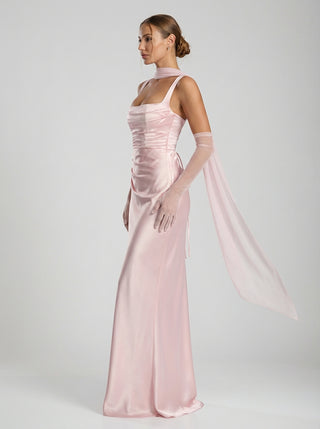 שמלת רגאליה – ורוד תינוק