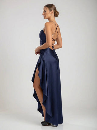 שמלות סולן קסקדה – כחול כהה