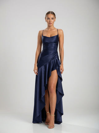 שמלות סולן קסקדה – כחול כהה