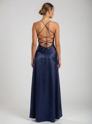 שמלות סולן קסקדה – כחול כהה