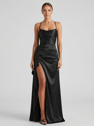 שמלת ולוריה - שחורה