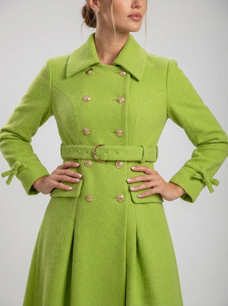 שמלת מעיל עם חגורה של ויויאן