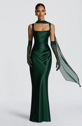 Regalia Gown – Emerald Green