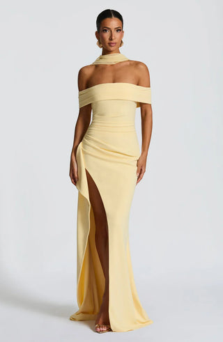 Marceline Gown – Lemon Yellow