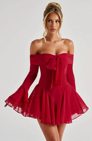 Nocturne Mini Dress - Red