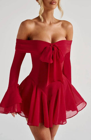 Nocturne Mini Dress - Red